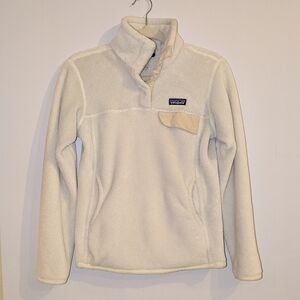 Patagonia Re-Tool Cream Snap Collar Pullover